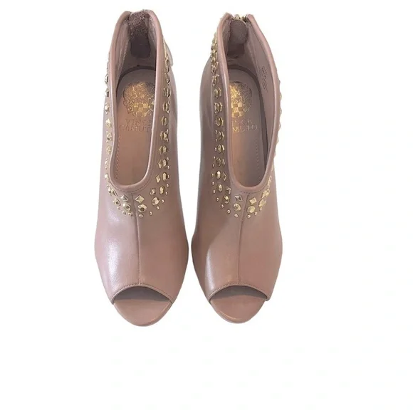 Blush/ rose studded Vince Camino booties